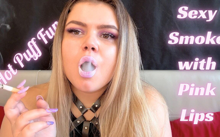 Your fantasy studio: セクシーなスモークとピンクの唇のホットパフの楽しみ