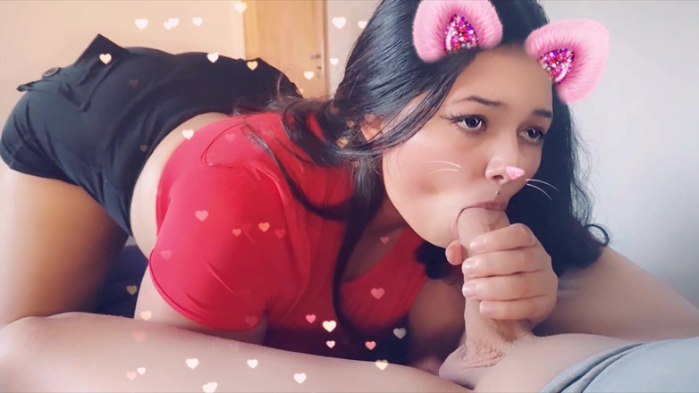 Sashasweet: Girlfriend Sucking Cock with Snap Filter