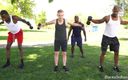 Blacks On Boys: Tyler Price works out and gets worked out by 2 BBC&amp;#039;s
