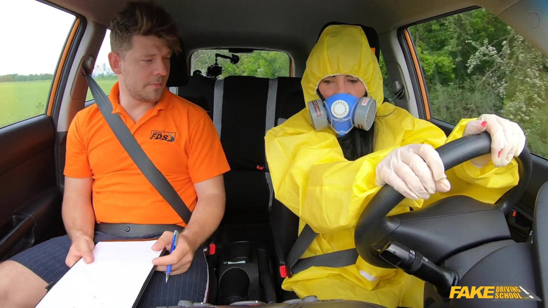 Fake Driving School: Take off My Hazmat Suit and Fuck Me