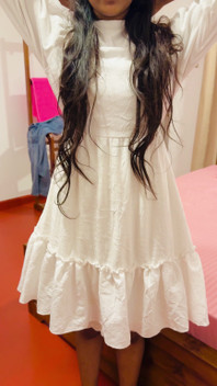 Mijn Schattige Figuur Met Frock