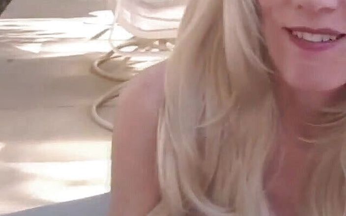 Wicked Sexy Melanie: Irresistible blonde mature is jerking and sucking hard cock
