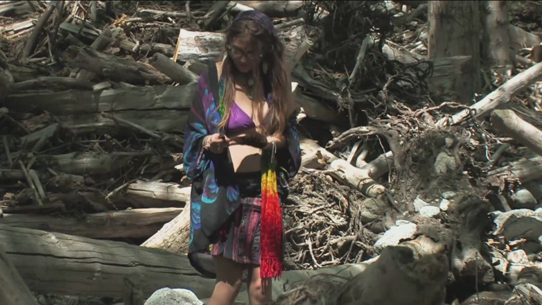 Toy Sluts: Horny hippie being one with the nature