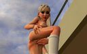 3D Cartoon Porn: 3d анімаційні секс-відео - 18-річна блондинка отримала множинний оргазм, поки її клітор потерся