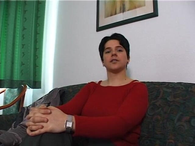 Lucky Wankerz: Chubby hairy brunette rubs and fingers her cunt at the...