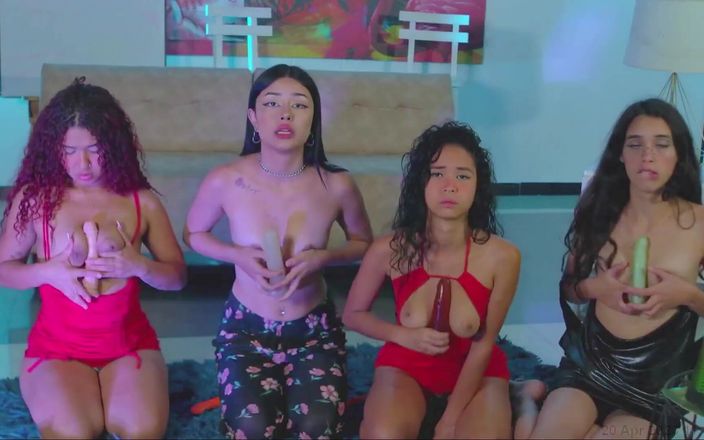 Good Girls Mansion: 我们的过夜以用假阳具自慰结束。GGmansion