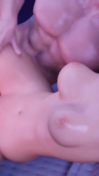 Petite Asian Girl Gets and Fucked by a Monstrous Cock