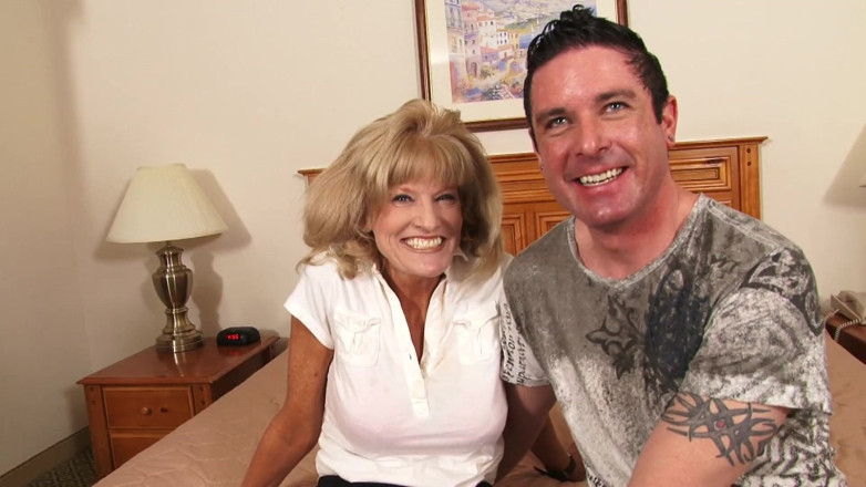 Cryptostudios: Good looking young guy fucking hard busty matured blonde milf