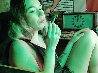Asian wife homemade videos: sexy stepsister smokes a cigarette