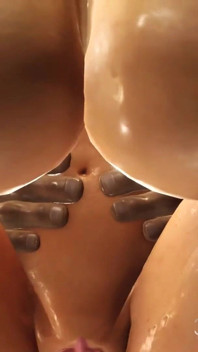 Hot sex! Huge boobed cuffed girl gets a hard anal fuck hardcore