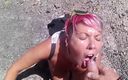 Carrotcake19: Outdoor Blowjob at the End of a Naked Hiking &amp;amp; Pee