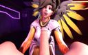 Wraith ward: Mercy succhia il cazzo in ginocchio in pov | Overwatch Parody