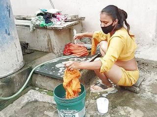 Fuckkkker: The Indian step-sister was washing clothes when she got wet...