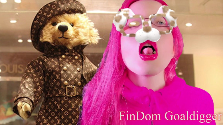 FinDom Goaldigger: Transformasi mainan plush pelacur banci