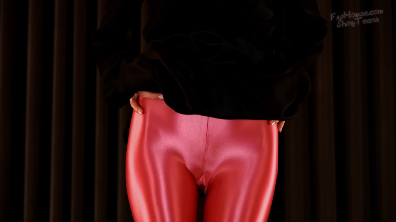 Shiny teens: 927 Shiny Rose Spandex Pantyhose