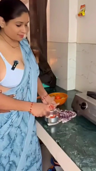 Indian Unsatisfied Bhabhi Lusty Sex with Devar on Kitchen Stand