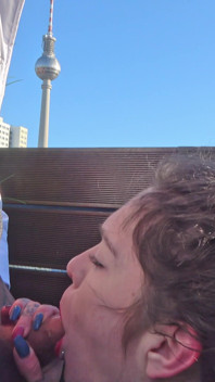 Spontaneous Blowjob Over the Rooftops of Berlin
