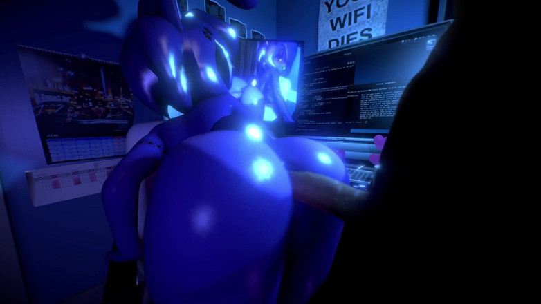 Velvixian 3 Furry: Bonnie doggystyle (seks berbulu)