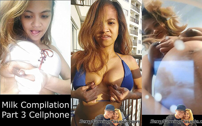 SexyGamingCouple: Melkcompilatie deel 3 mobiele telefoon editie