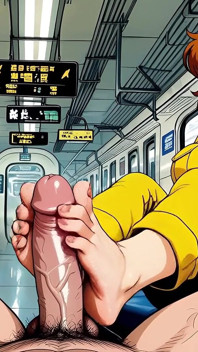 April Oneel Got After Meeting the Teenage Mutant Ninja Turtles and Howled Right on the Subway in the Ai Adaptation