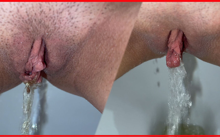 Amelia Queen: Xixi amarelo de manhã! Compilação! Mijando em close-up! POV!