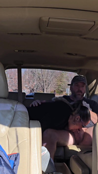 Hubby Creampies Wife in Car Parking Lot