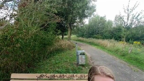 UserBitch1: Short Fast Outdoor Creampie