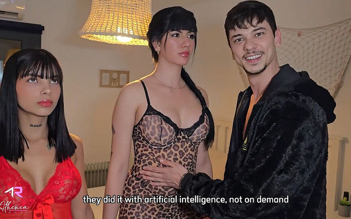 Athenea Rose: Hård sex trekant med två dockor med artificiell intelligens - Athenea...