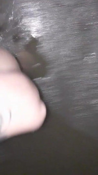 Beach Feet Covered in Wet Sand