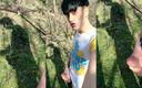 Idmir Sugary: Twink and His Shadow on a Sunny Day - Outdoor Jerk...