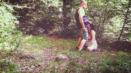 Toilet Mommy: Milf slut training in forest