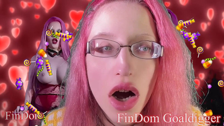 FinDom Goaldigger: Orange lipstick transformation for the sweater