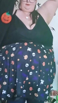 SSBBW ลองเสื้อผ้า Halloween สไตล์ Bloom