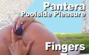 Picticon bondage and fetish: Pantera трахает пальцами у бассейна и мастурбирует игрушкой все ее дырки