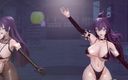 Mmd anime girls: Mmd R-18 Anime Girls Sexy Dancing clip 155