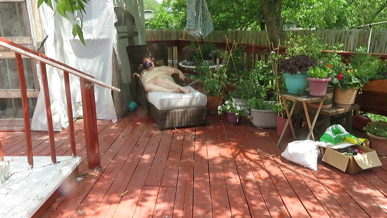 BBW nurse Vicki adventures with friends: Nurse Vicki is resting in the nude take 2