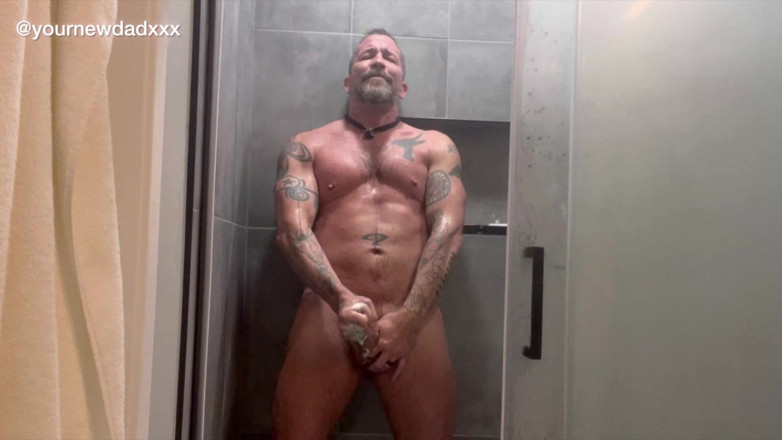 YourNewDadXXX: Shower Stroke 240204