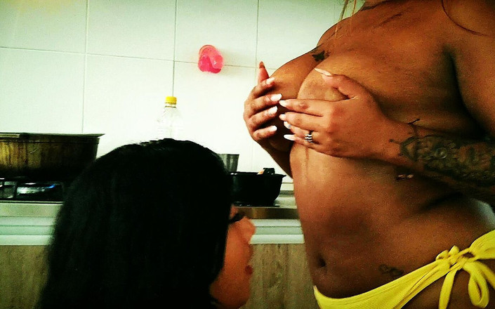 PABLO N3GROBAR: 2 sexy kolumbianische lesben in meiner Küche ....