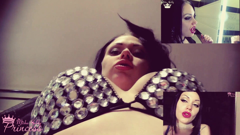 Goddess Misha Goldy: Fantaseemos con mis grandes labios rosas sexy