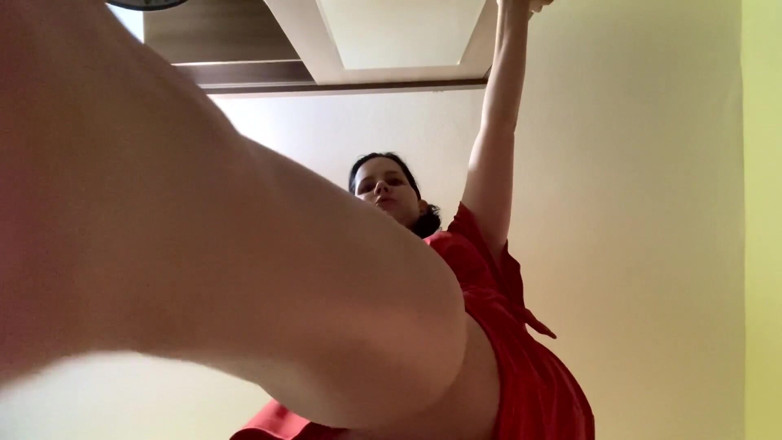 Anna Sky: Mistress ordered to lick her feet POV