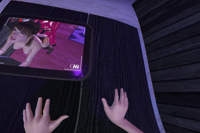 SwitchViewVR: Latex godin neemt je in drie posities vrouw-pov