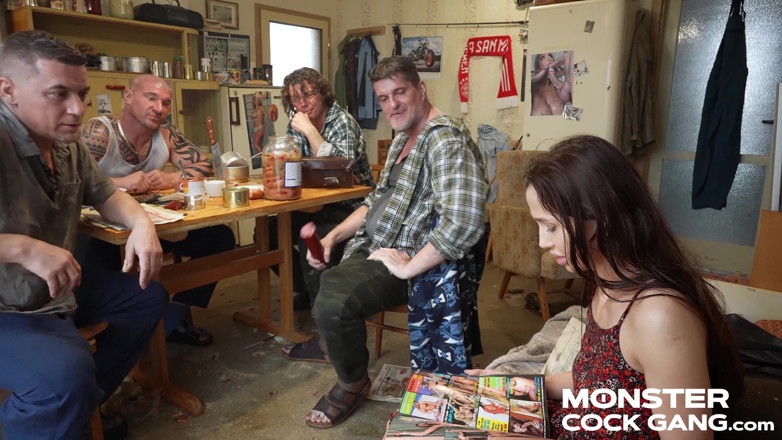 MonsterCockGang: Monster Cock Gang 2.1: Petite Stepdaughter's Wild Hookup with the Mates