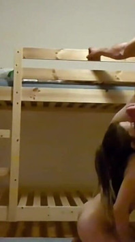 Hostel Roommate Ask to Be Fucked
