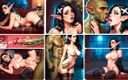 AI Fantasy Porn: 最大的怪物鸡巴肛门脱衣精灵的屁股，X光无码 AI 生成成人动漫卡通