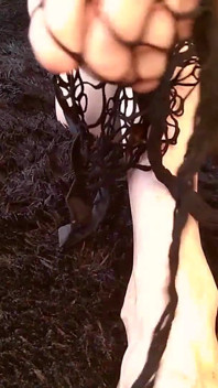 Glass in Hairy Pussy, Creampie, Stockings Fetish, Russian MILF Ginnagg