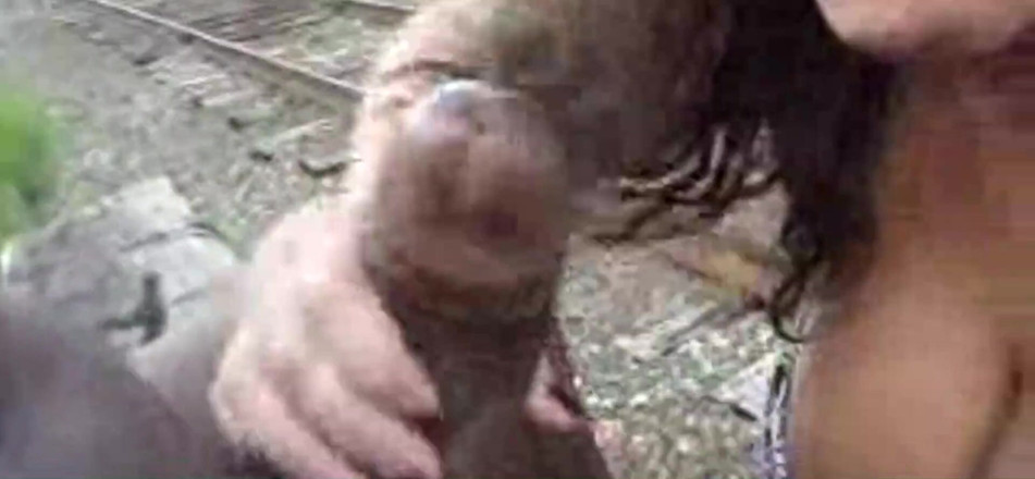 Porn Rap Star: Sucking dick by the tracks
