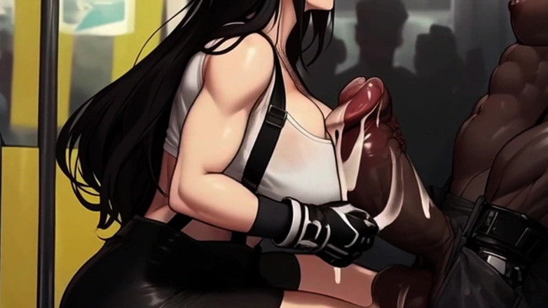 Spicy Toons: Tifa Searches for Dick on the Train