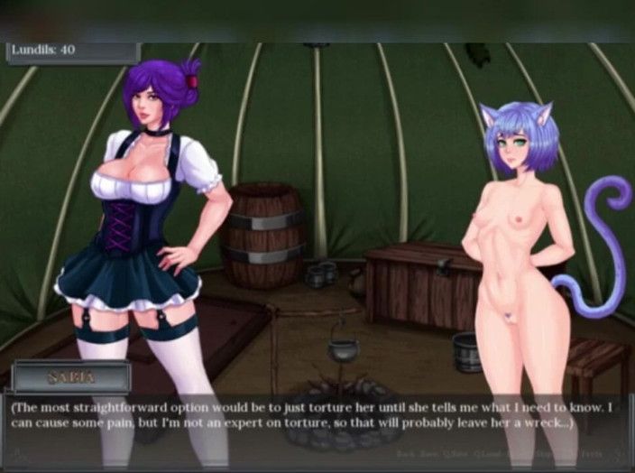 3DXXXTEEN2 Cartoon: Sabia enslaves the catgirls. 3D porn cartoon sex
