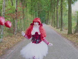 Cumbizz: Dutch Halloween teen swallows every cum load