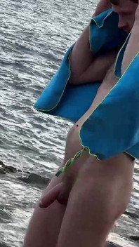 Bleshcouple Fooling Around on a Beach